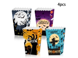 Lurelia Caixa Pipocas Papel Pipoca Halloween Mão Sangrenta Horror 12 Peças/conjunto Estilo 3 3 Conjuntos