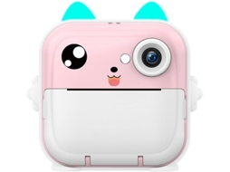 Mini Câmera Digital HD com 32GB, Rosa SFUSHOS