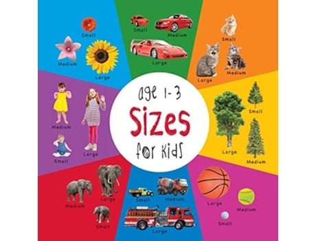 Livro Sizes for Kids age 13 Engage Early Readers Childrens Learning Books de Dayna Martin (Inglês)