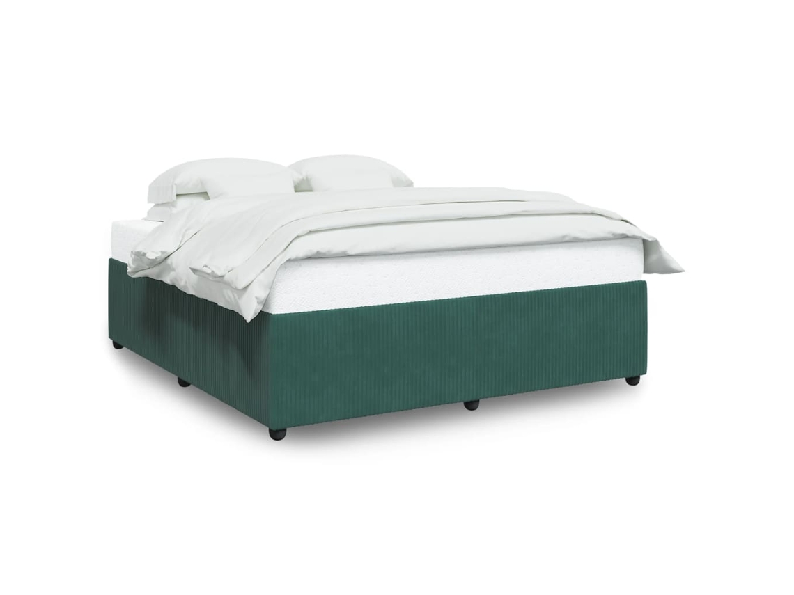 Bed Frame, Bed Frames Vidaxl Verde Veludo (180 X 200 Cm)