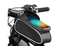 Bolsa para Marco de Bicicleta S/MARCA, impermeável, com tela e capa para telefone