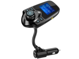 Adaptador de Carro Bluetooth Avançado com Tela Lcd e Recursos de Segurança YIZHOOD Preto