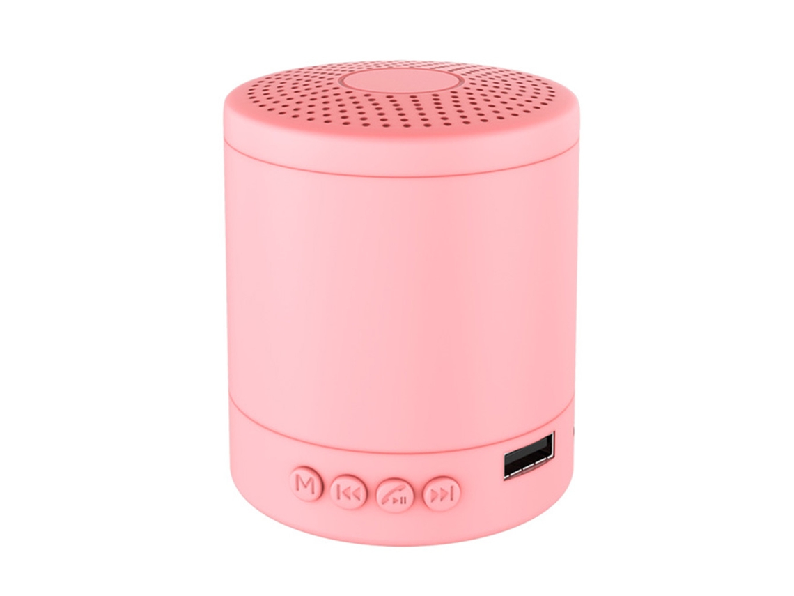 Macaron Mini Caixa de Som Bluetooth Portátil Estéreo Sem Fio Mini Coluna Música Graves 5w Caixa de Som para Ambientes CHABERLU