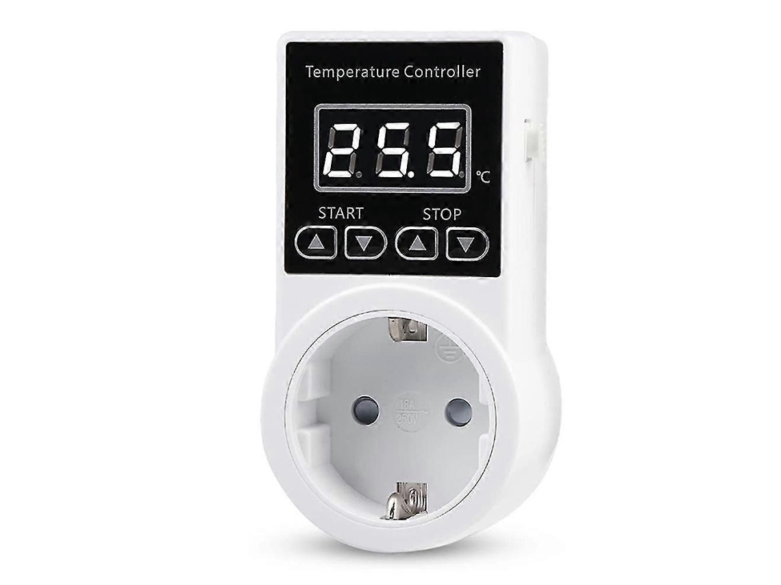 Tomada Termostática Com Sensor, Controlador Digital De Temperatura À Prova D'água