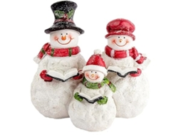 Corazón Creativo Decoração Decorativa, Família de Bonecos de Neve, 13 Cm X 14 10 Natal, Ergonômico, Uso Diário STELASPLEN