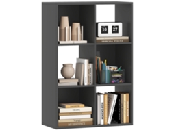 Estante em formato de cubo PRIME KANG com 6 prateleiras, 61,5x29,5x91,5 cm