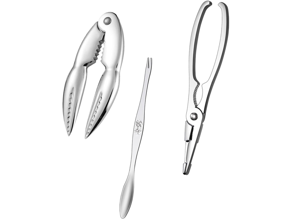 Conjunto De 3 Utensílios Para Frutos Do Mar