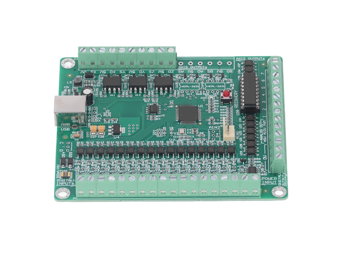 Placa de Controlo de Movimento Usb 3 Eixos 500khz 7 Saidas Digitais