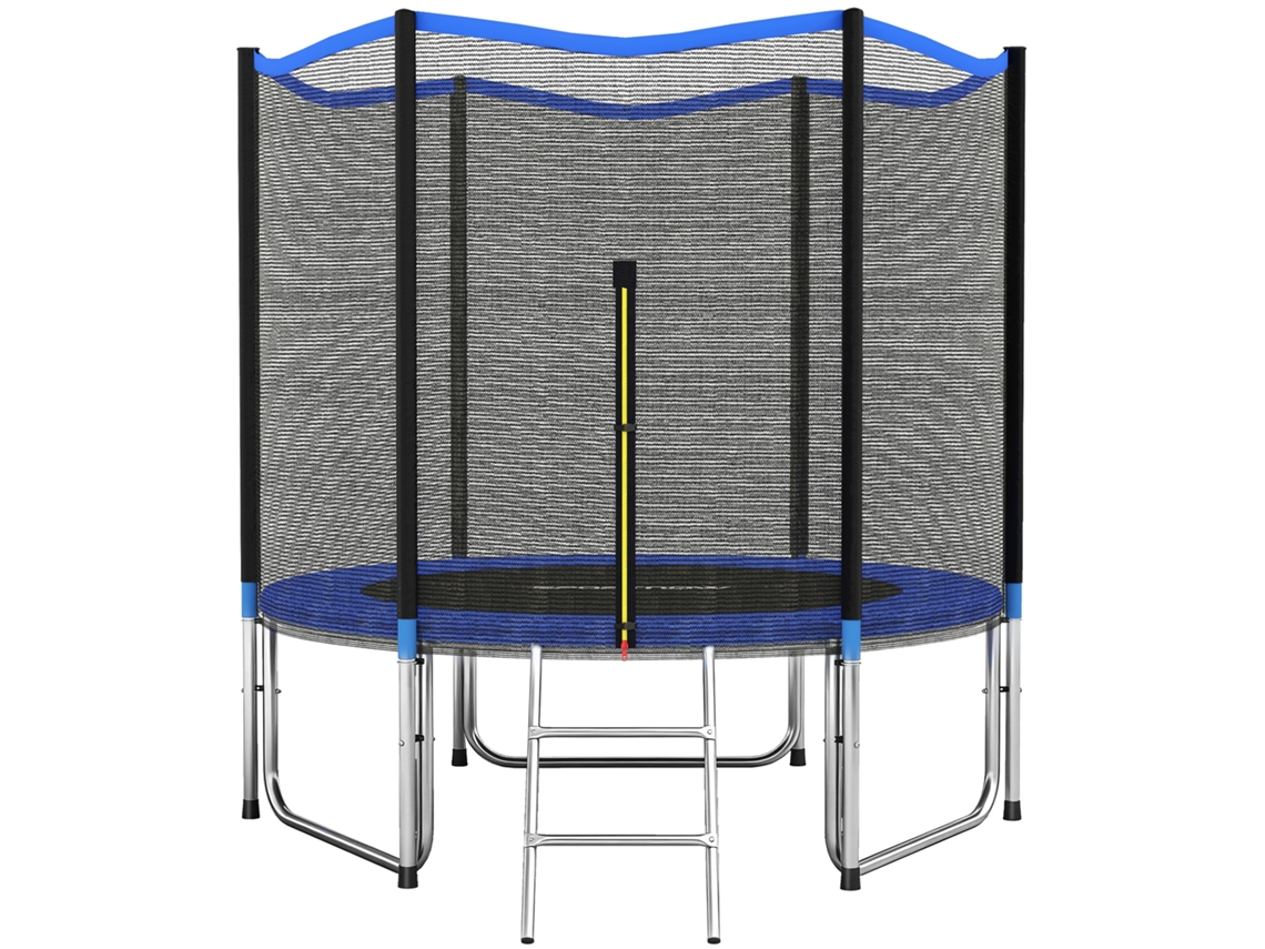 Cama Elástica SINI TECH STORE Ø305cm, com rede, escada, azul