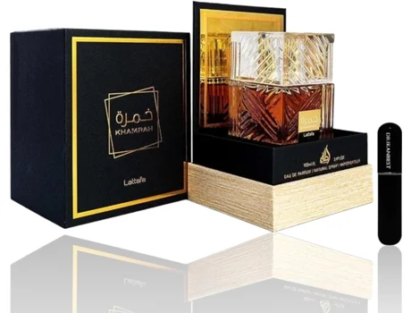 Khamrah Eau de Parfum 100ml Unissex Brinde Atomizador 5ml DRIKANBEST Recarregável