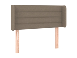 Headboard, Headboards Vidaxl Cinzento-acastanhado Tecido (93 X 16 X 78/88 Cm)