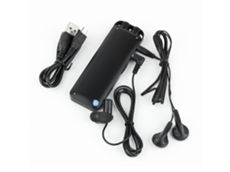 Gravador de Voz Digital 16gb com Redução de Ruído Inteligente Microfone Condensador Tela Led para Reuniões Entrevistas Aulas