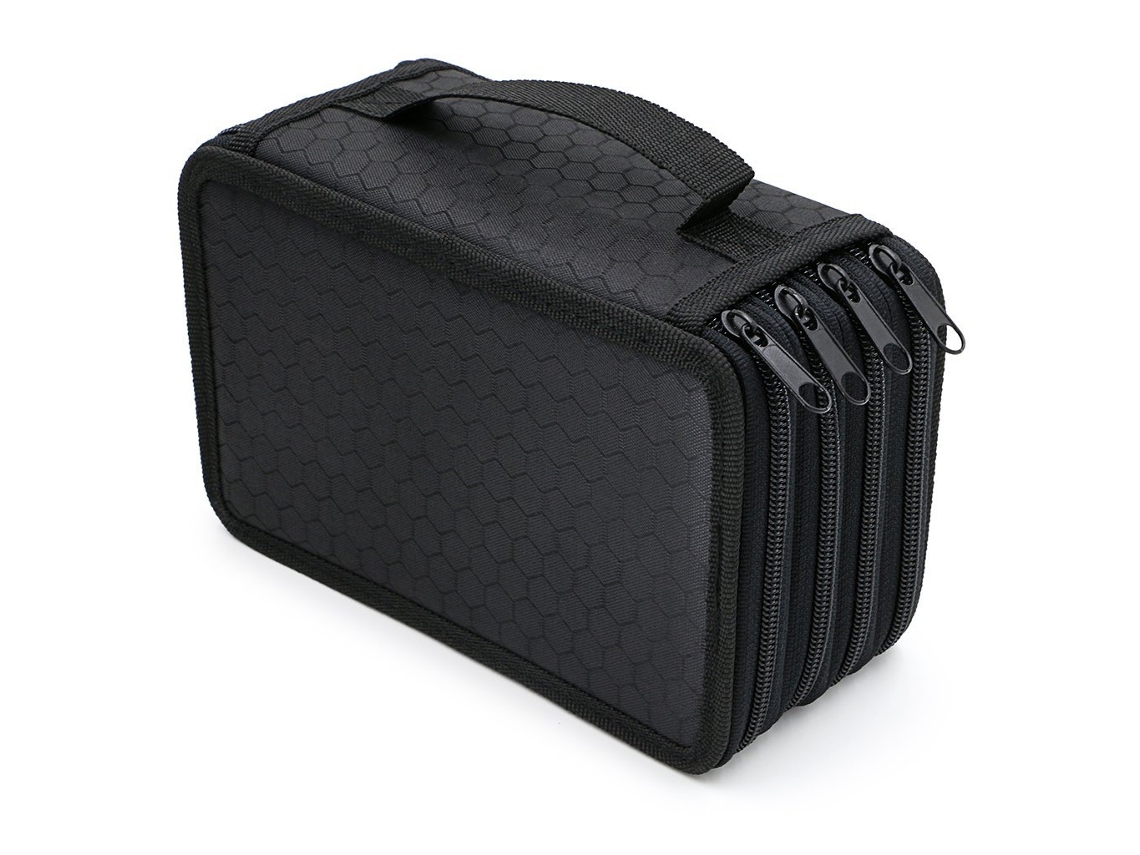Estojo para Lápis, Grande Capacidade, 2 Compartimentos, Portátil, Organizador AQUAFORGE
