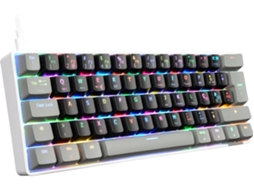 Mini Teclado Tri-Mode N'Play Conquer 4.0 (Outlet Grade A - Mecânico - Branco)
