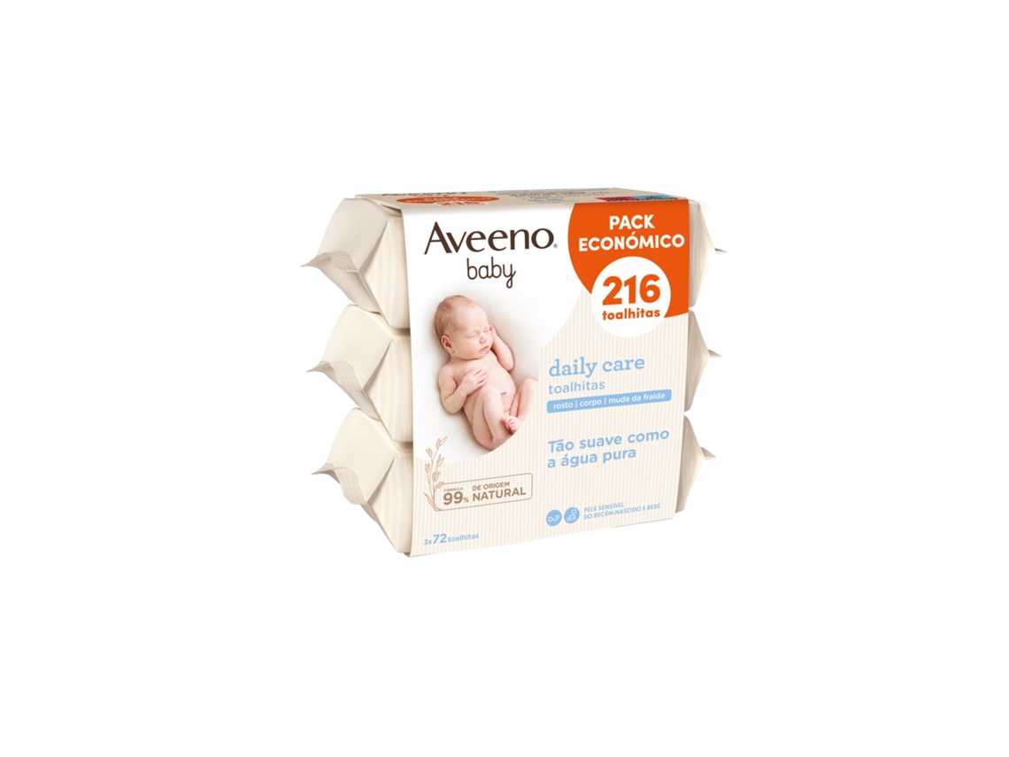 Pack Toalhitas Daily Care Baby Aveeno