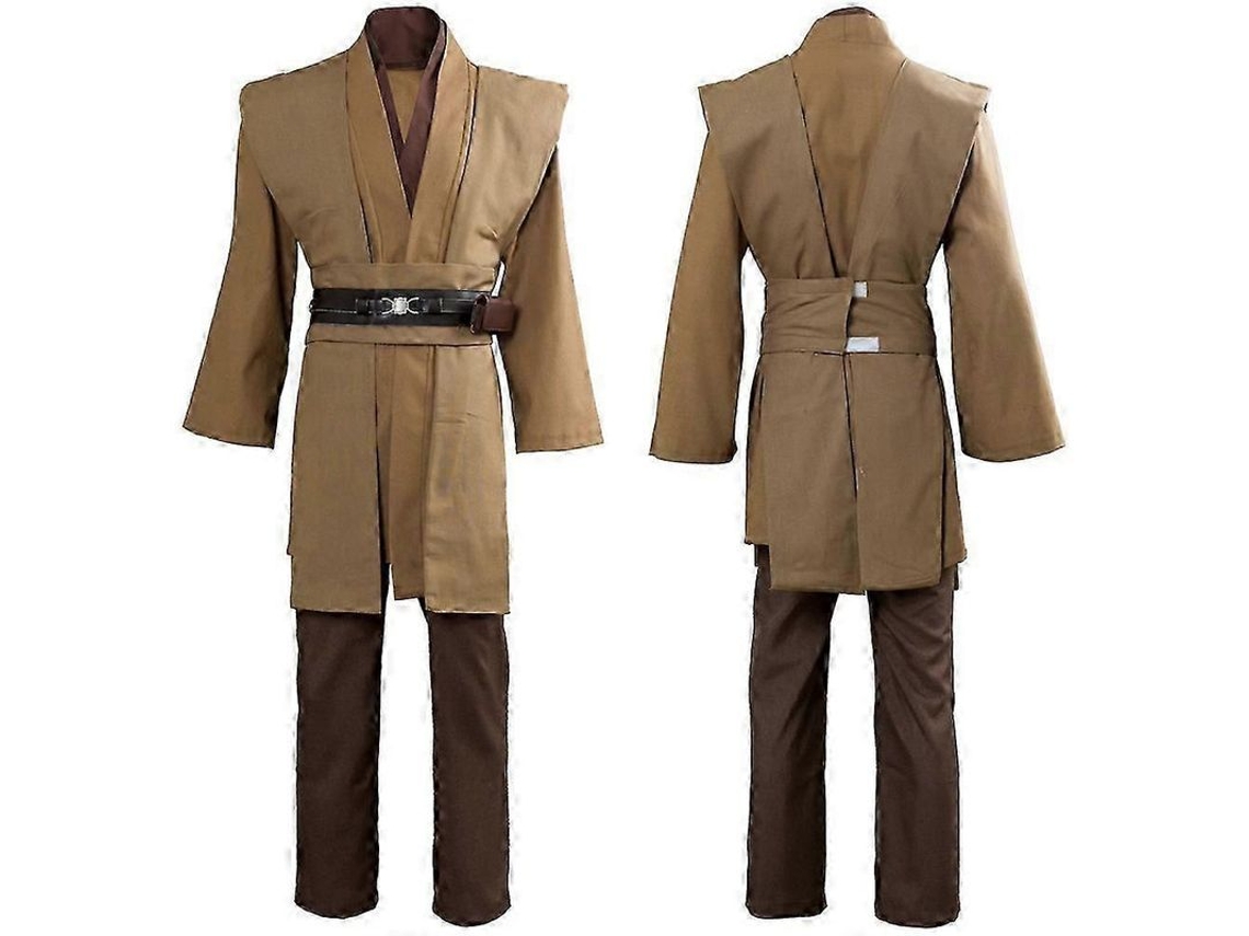 Traje De Anakin - Conjunto Com Camisa, Calças E Capa, Tecido Groselha Espesso, Origem Mainland Shanghai Estilo C
