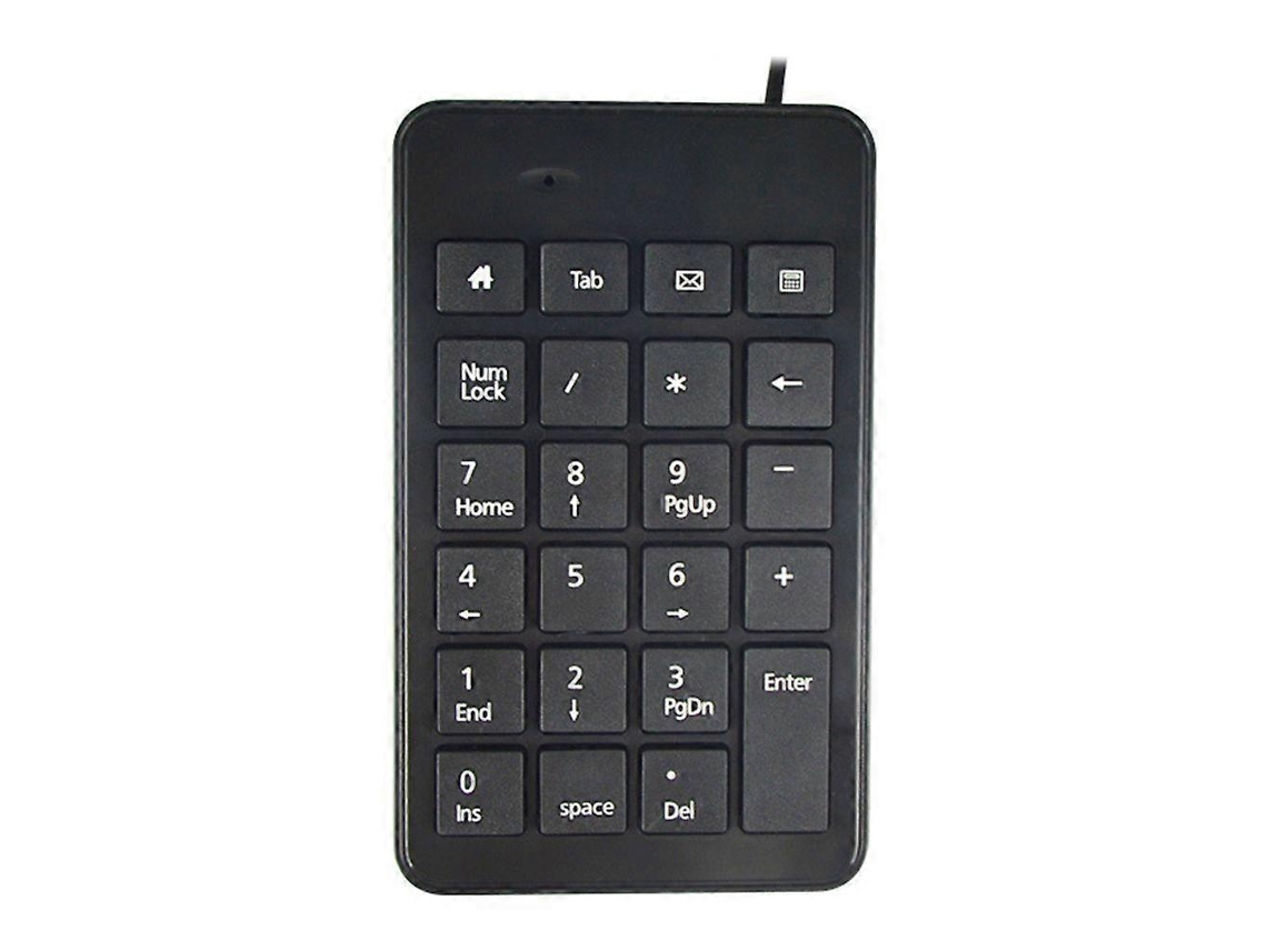 Teclado Numérico Usb Universal De 22 Teclas, Mini Teclado Com Fio Prático, Teclado Numérico Simples Para Laptop Ly Ebike (preto)