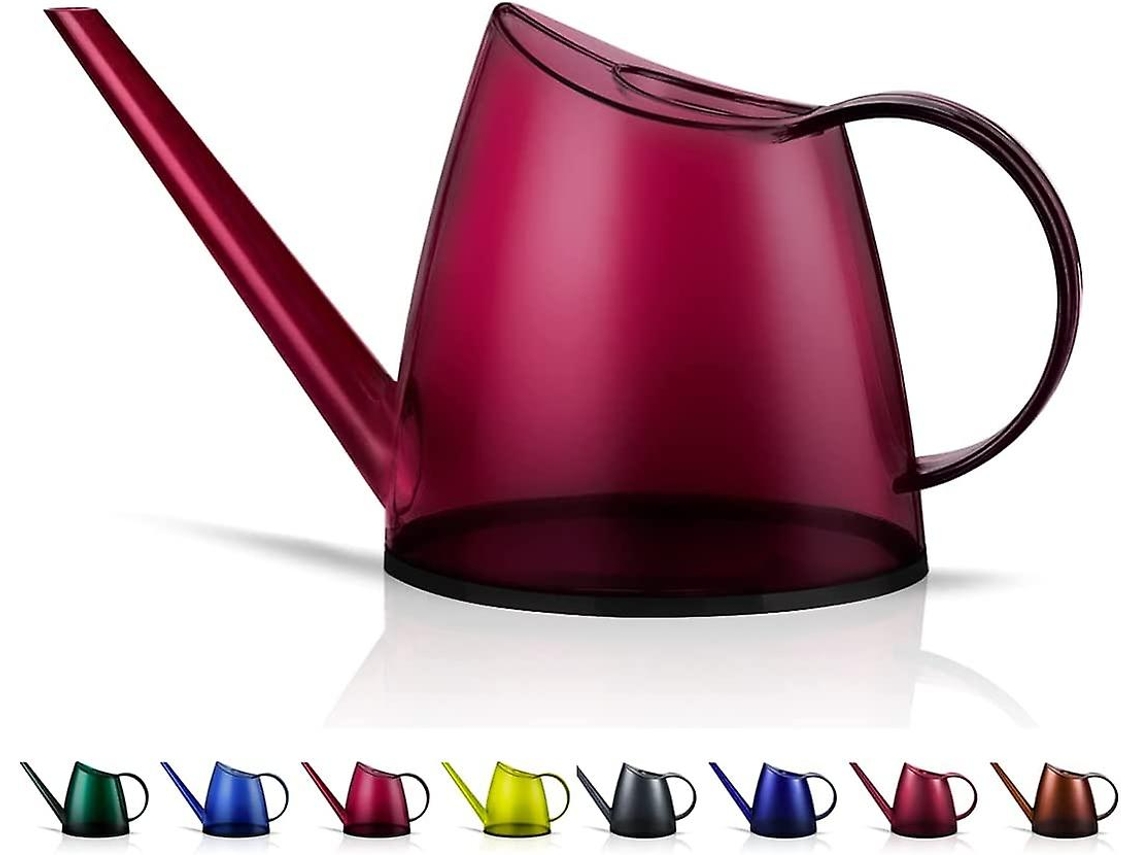 Regador, 1,4 L, Cor Vermelha, Bico Longo, Para Plantas, Flores, Bonsai E Vasos Em Áreas Interiores Ou Exteriores