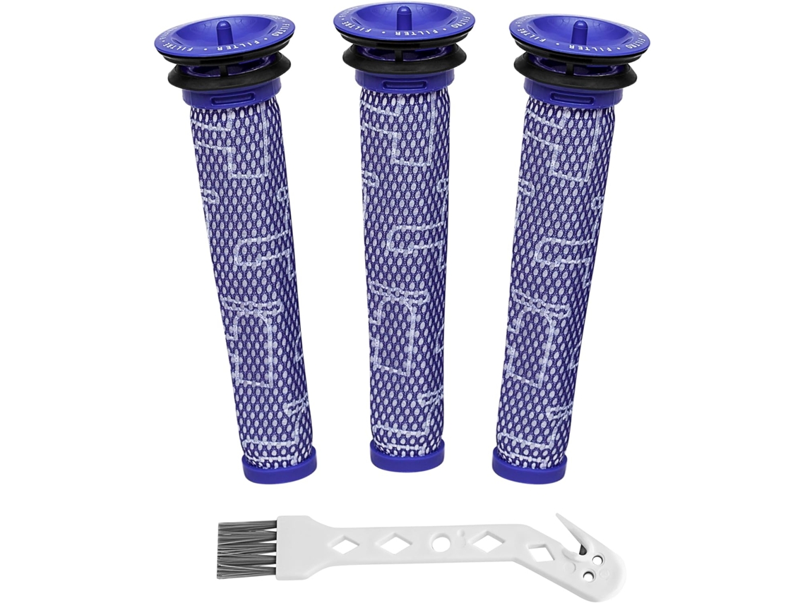 Acessórios Aspirador De Pó Para Dyson Dc58 Dc59 V6 V7 V8, 3 Pcs De Pré-filtro De Reposição Cuich