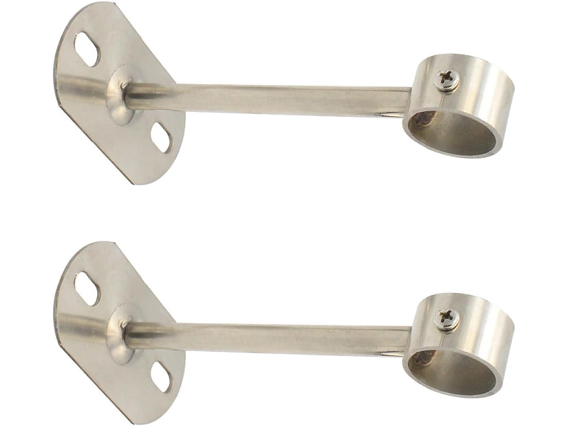 Suportes Para Varão De Chuveiro Zerodeko, Resistentes E Fáceis De Instalar, Conjunto De 2 Peças Em Aço Inoxidável Para