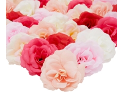 um Conjunto de 60 Cabeças de Flores Artificiais de Tecido, em Cores Sortidas, com um AQUAFORGE