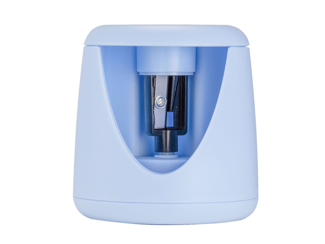 Apontador de lápis elétrico recarregável com desligamento automático, ideal para crianças, estudantes e salas de aula. Fácil de usar.