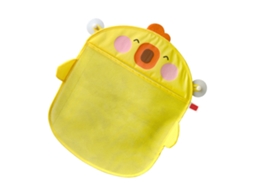 Primerox bolsa de Armazenamento de Brinquedos de Banho Infantil Malha Amarela com Ventosa Forma Cartoon