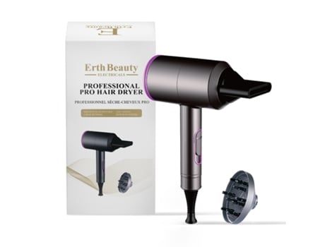 Secador de Cabelo Profissional Profissional ERTH SKIN LONDON
