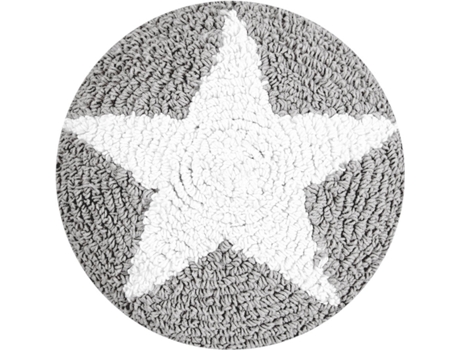 Almofada Infantil HAPPY DECOR KIDS Round Star (Cinzento - Algodão, Poliestireno - 30x30 cm)