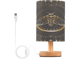 Abajures, Luminárias De Mesa, Luz Quente, Luz Noturna Para Quarto Infantil, Contorno Místico, Caveira De Borboleta