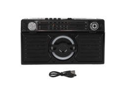 Rádio EOOCOO (caixa de Som Bluetooth com Recepção em Banda Completa)