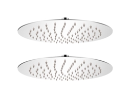 Vidaxl Cabeças De Chuveiro 2 Pcs Aço Inoxidável Ø 25 Cm