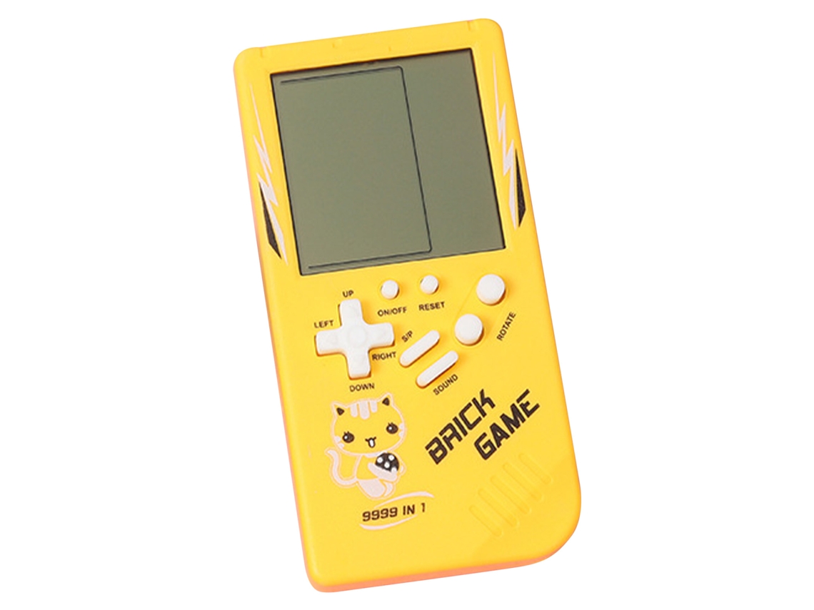 Console de Jogo Tela Grande Amarelo EOOCOO (tetris clássico, educativo)
