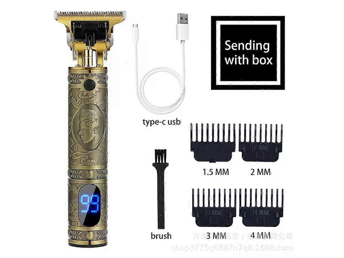 Máquina De Cortar Cabelo T9 Profissional, Barbeador Elétrico, Máquina De Cortar Cabelo Masculina Recarregável Via Usb, Aparador De Cabelo Para Ho