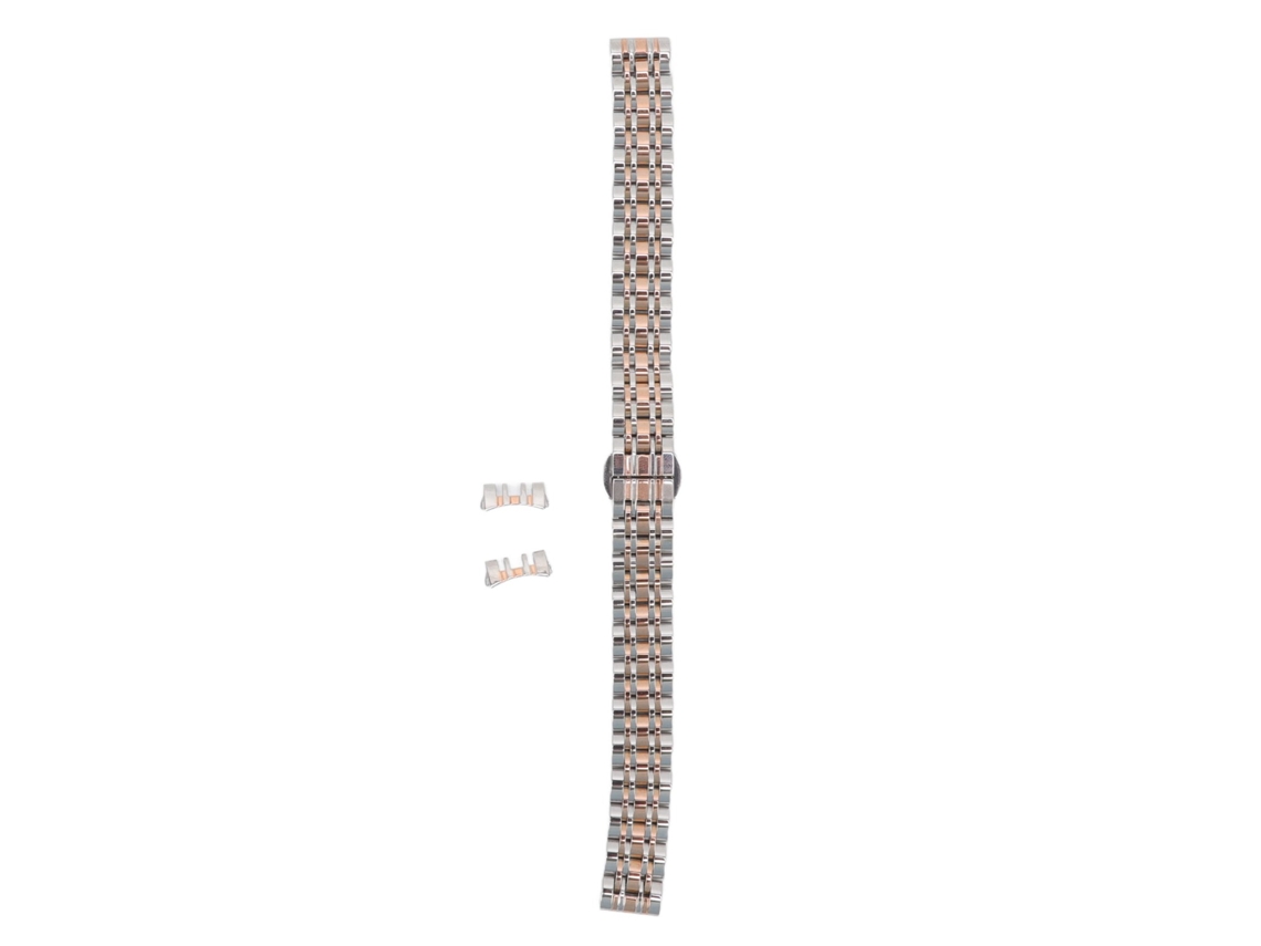 Correa De Reloj Acero Inoxidable Ajustable Con Hebilla Mariposa Para Hombre Mujer 0.47in