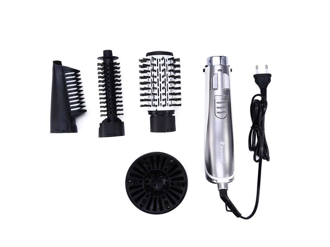 2026 pincel de Cabelo Rotativo 4 em 1 Automático com Íons, Secador, Ondulador e Alisador de Cabelo
