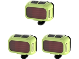 Luz De Bicicleta Led Recarregável, Vermelha Brilhante, Usb Tipo C,