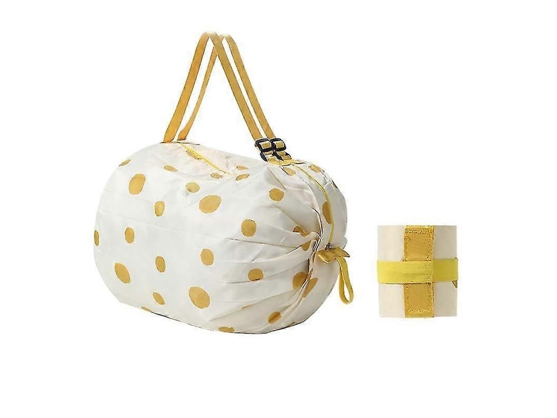 Sacola de Compras Dobrável Grande, Ecológica, Reutilizável, Portátil, para Viagens, Supermercado, Bol Sa Ombro Única, Bolsa Bolso GOKOCO