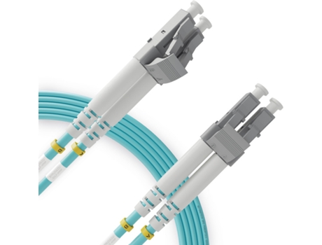 Cabo de fibra óptica Lc para Lc Om3 Multimodo Duplex 5 Metros 1 Unidade Dupla Fibra Óptica Patch Cord Upc/Upc 50/125 Lszh BEYONDTECH