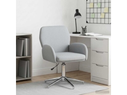 Vidaxl Cadeira De Escritório Giratória 54 X 58 X 90 Cm Cinzento-claro
