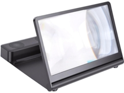 Projetor SFUSHOS de lupa 3D HD para celular com suporte dobrável
