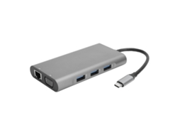 Hub Usb C 10 Em 1 Z030 Com Hdmi Vga Pd Usb 3.0 Rj45 Leitor De Cartão Sd Tf Adaptador De Áudio De 3,5 Mm