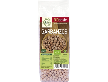 Suplemento Alimentar SOLNATURAL Arbanzos Bio (500 Gr)