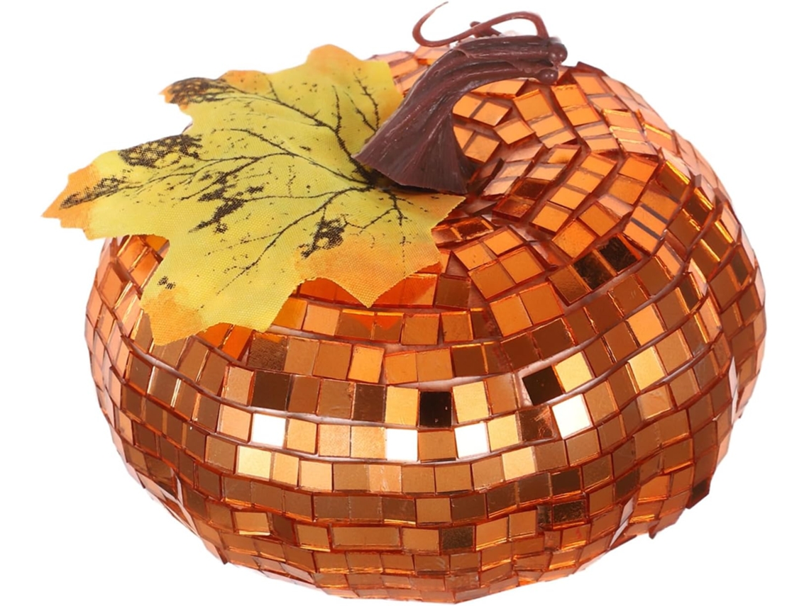 Abóbora Artificial Espelhada, Decoração Falsa De Abóbora Para O Halloween, Decoração De Mesa E Festa Gokoco