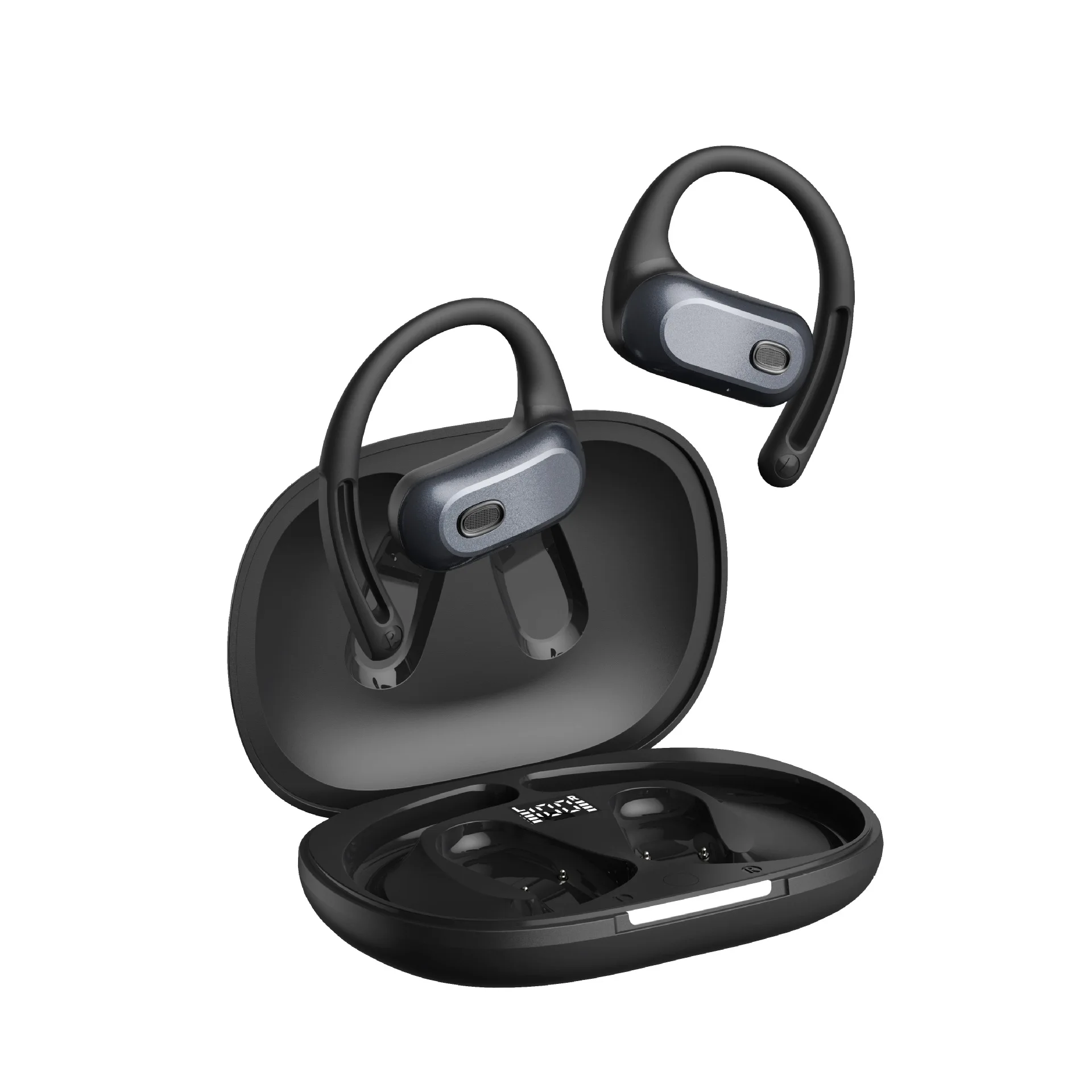 Fones de Ouvido Bluetooth Orelha de Gato MDUG (azul e Branco)