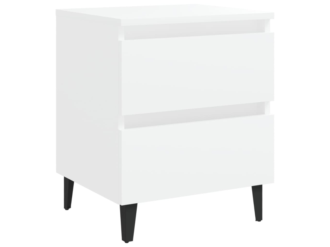 Mesa Cabeceira 40x35x50 cm Madeira Branco MAISON EXCLUSIVE