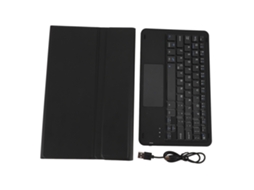 Capa Com Teclado Inteligente Para Tablet Fire Maximum 11 De 11.0 Polegadas Ultra Fina Leve Com Teclado Destacável Suporte Para Caneta Preta