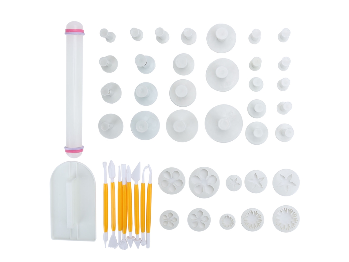 Laxiscreed Kit De 46 Moldes Em Plástico Para Decoração De Natal, Fondant, Bolos E Biscoitos