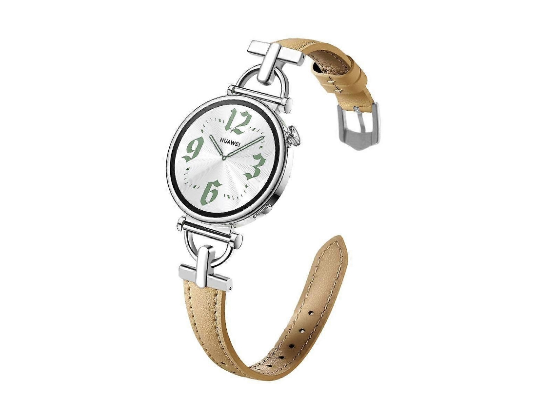 Pulseira De Couro Com Fecho De Metal Em Formato De D E Cabeça Plana, 20 Mm