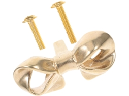 Puxador De Latão Com Argola Para Cômoda E Armário, Acabamento Dourado